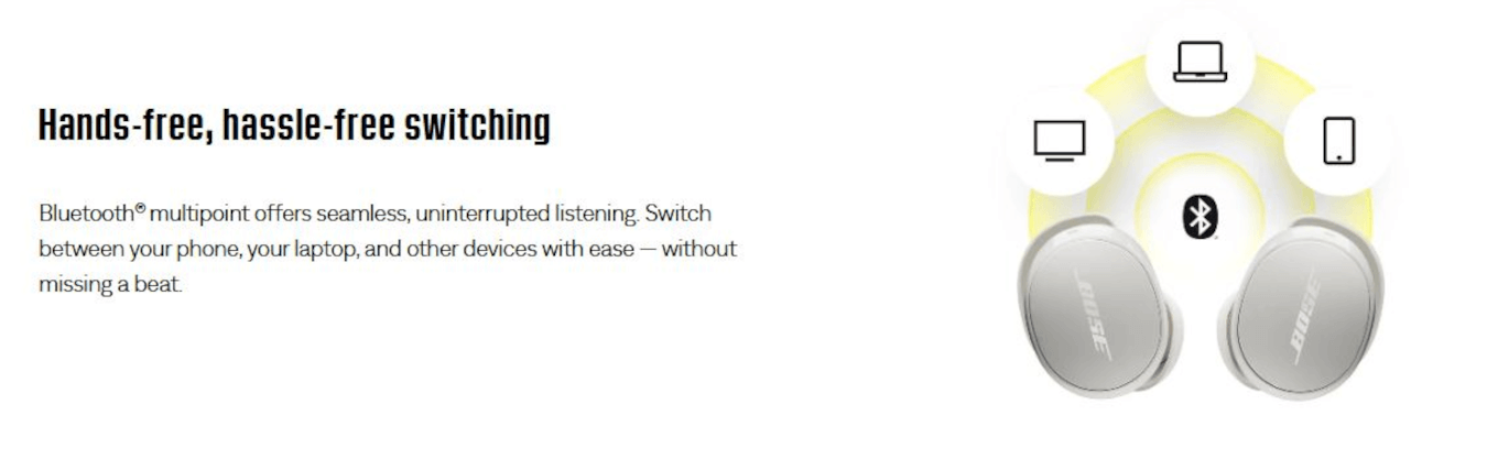 Bose QuietComfort Earbuds (White Smoke)