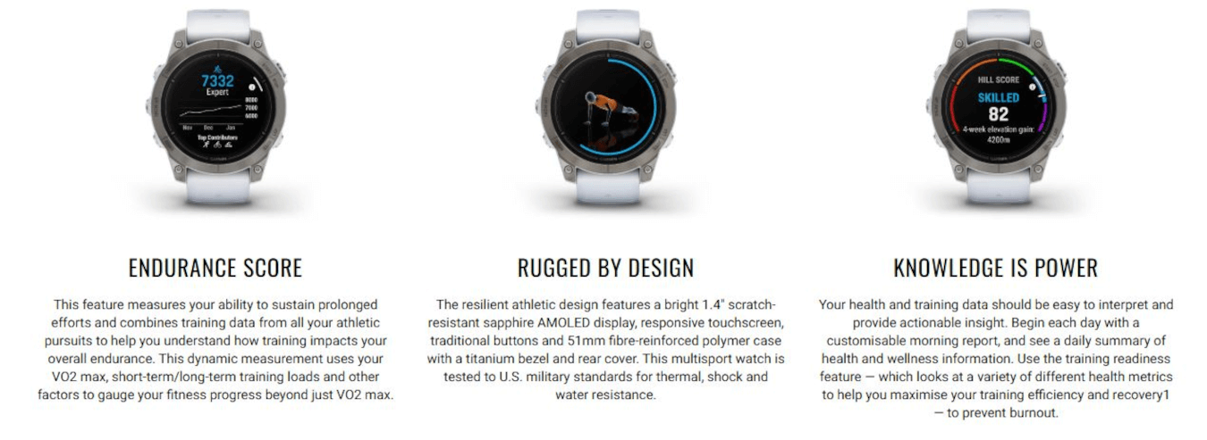 Epix Pro (Gen2) Sapphire Edition (42mm, Carbon Grey DLC, Black, Silicone Band)