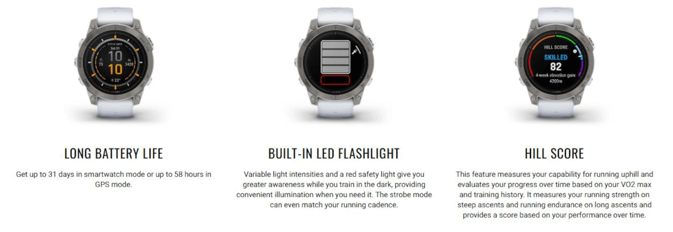 Epix Pro (Gen2) Sapphire Edition (42mm, Carbon Grey DLC, Black, Silicone Band)