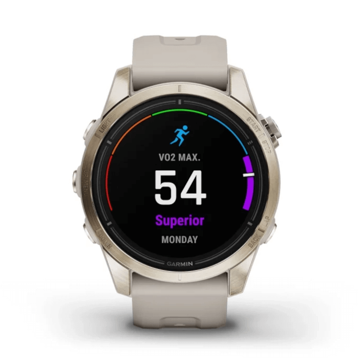 Epix Pro (Gen2) Sapphire Edition (42mm, Soft Gold, Light Sand, Silicone Band)