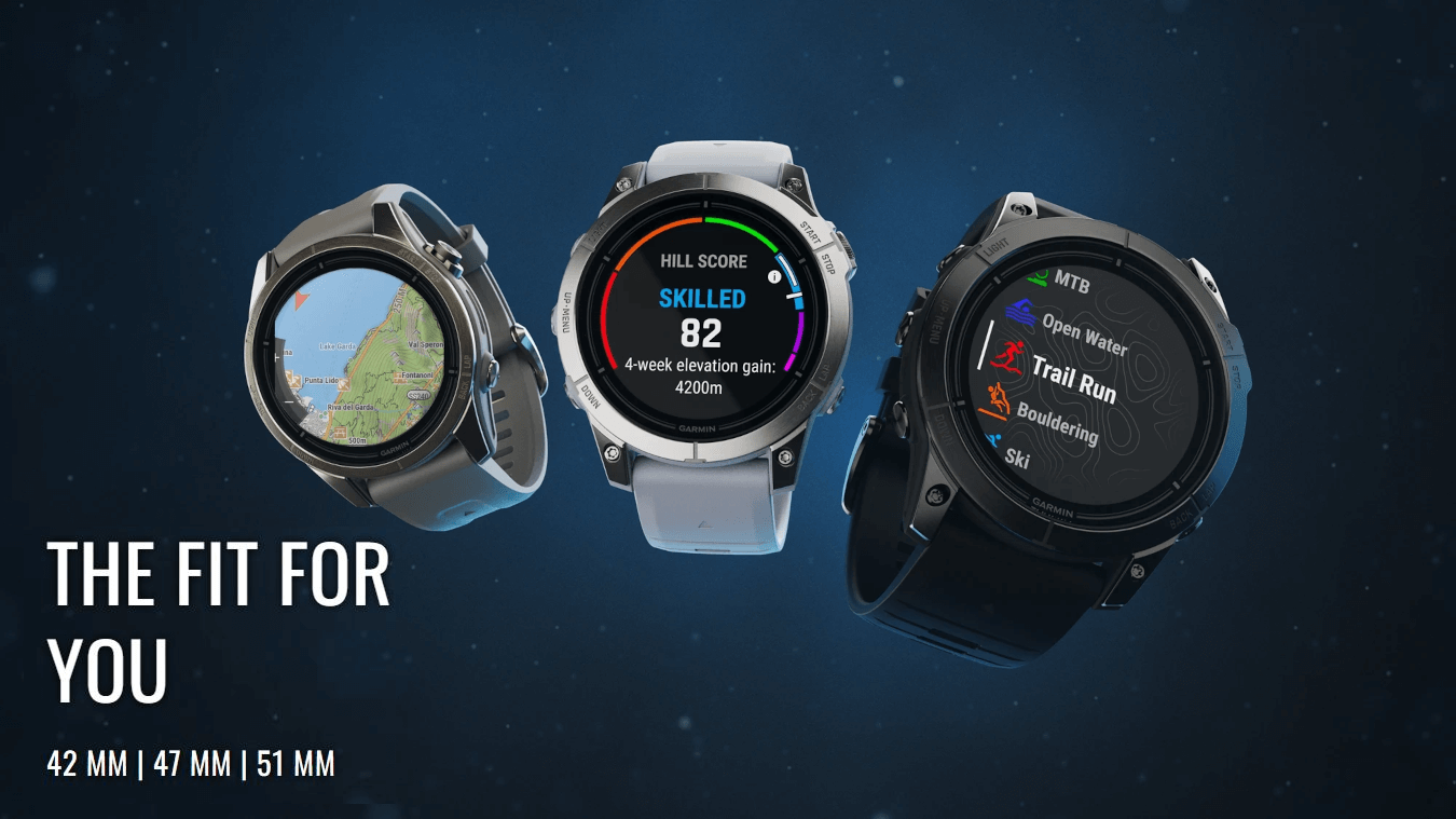 Epix Pro (Gen2) Sapphire Edition (47mm, Carbon Grey DLC, Black, Silicone Band)