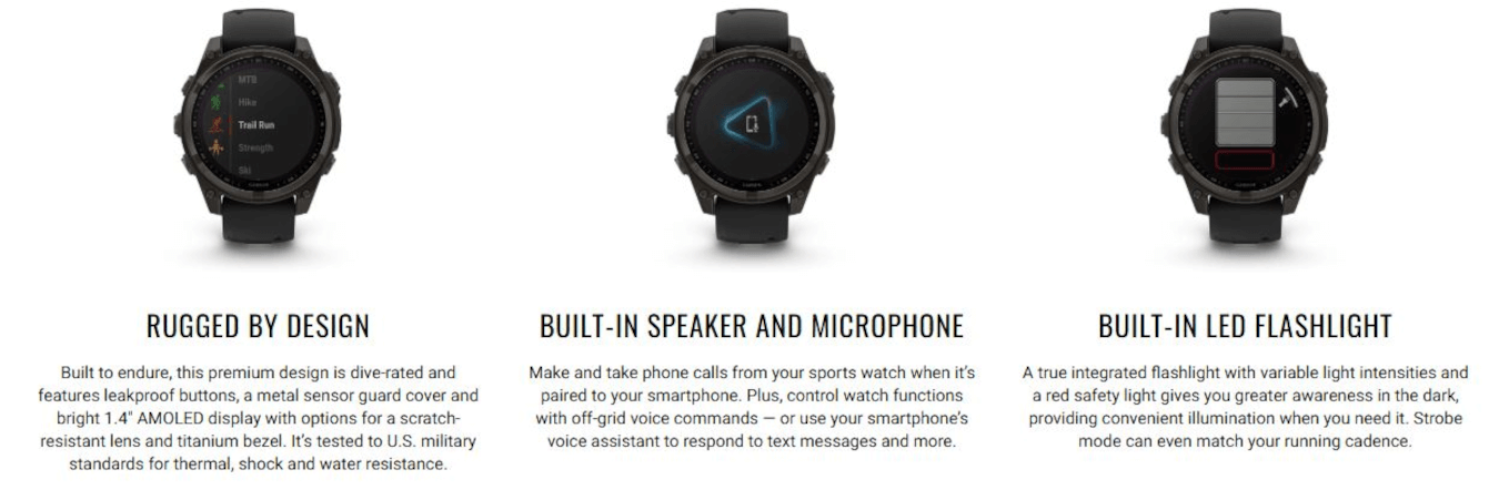 Fenix 8 (47mm, SOLAR, Carbon Grey DLC, Titanium, Pebble Grey, Silicone Band)