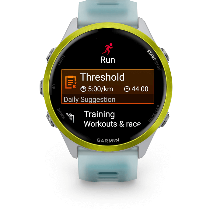 Forerunner 570 (47mm, Amp Yellow, Aluminium, Whitestone, Band)