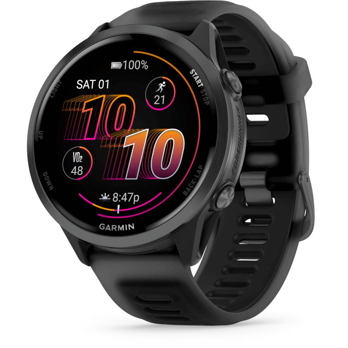Garmin Forerunner 570 (47mm, Slate Grey, Aluminium, Black, Band)