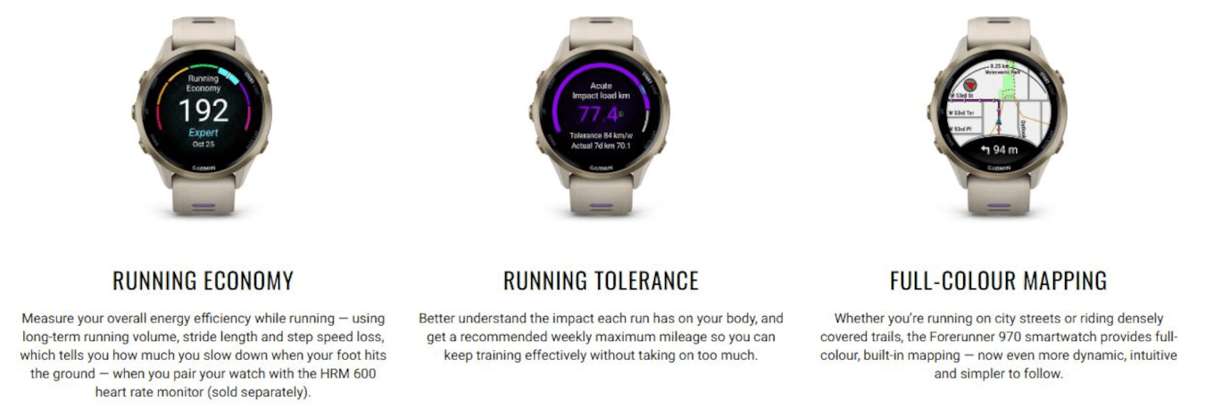 Forerunner 970 (Carbon Grey DLC Titanium, Black Band)