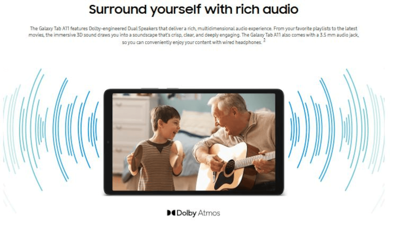 Galaxy Tab A11 (22.01cm, Silver, 4GB, 64GB, 4G)