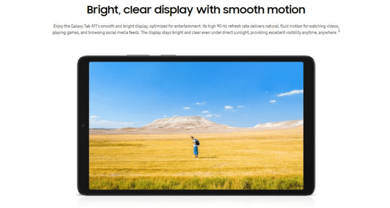 Galaxy Tab A11 (22.01cm, Silver, 4GB, 64GB, Wifi)