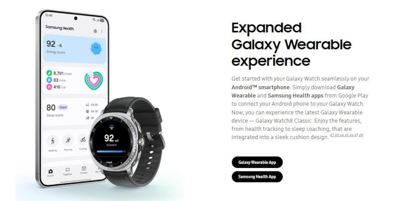 Galaxy Watch 8 Classic (46mm, Black, Bluetooth)