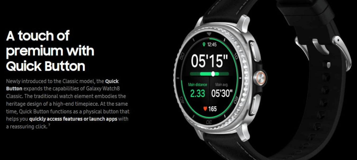 Galaxy Watch 8 Classic (46mm, Black, LTE)