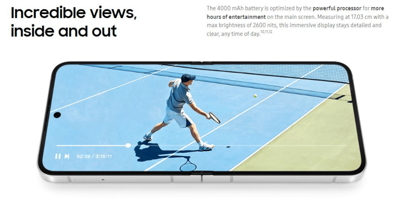 Galaxy Z Flip7 FE (Black, 8GB, 256GB)