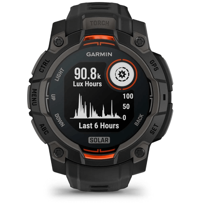 Instinct 3 (45mm, Black, Solar, Charcoal, Band)