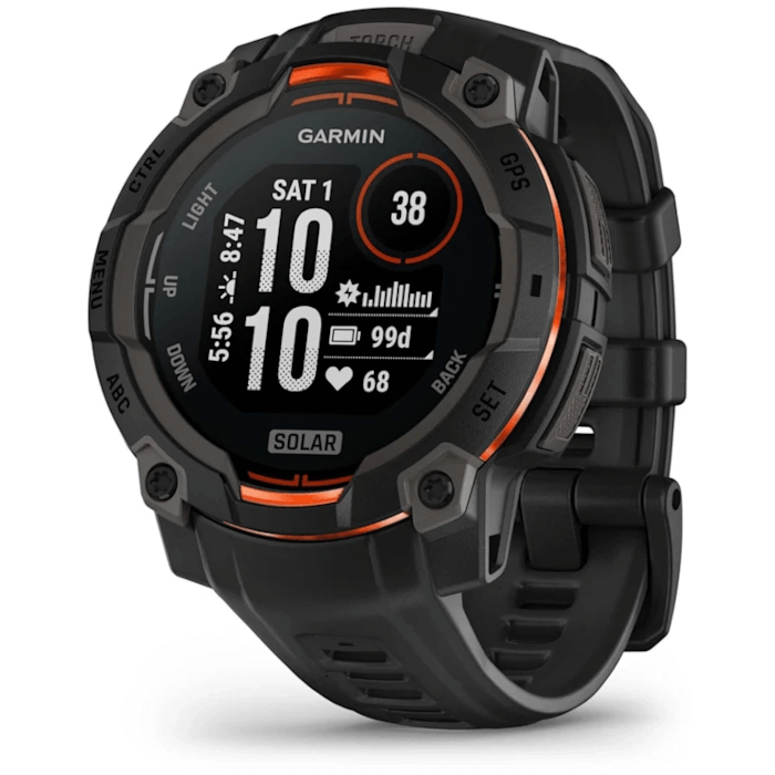 Garmin Instinct 3 (45mm, Black, Solar, Charcoal, Band)