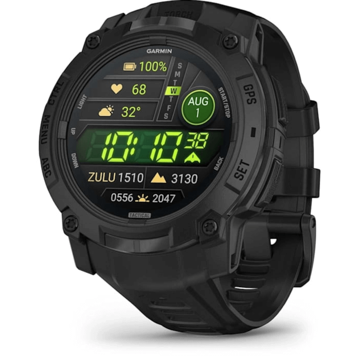 Garmin Instinct 3 Tactical Edition (50mm, Black, Amoled, Black, Band)