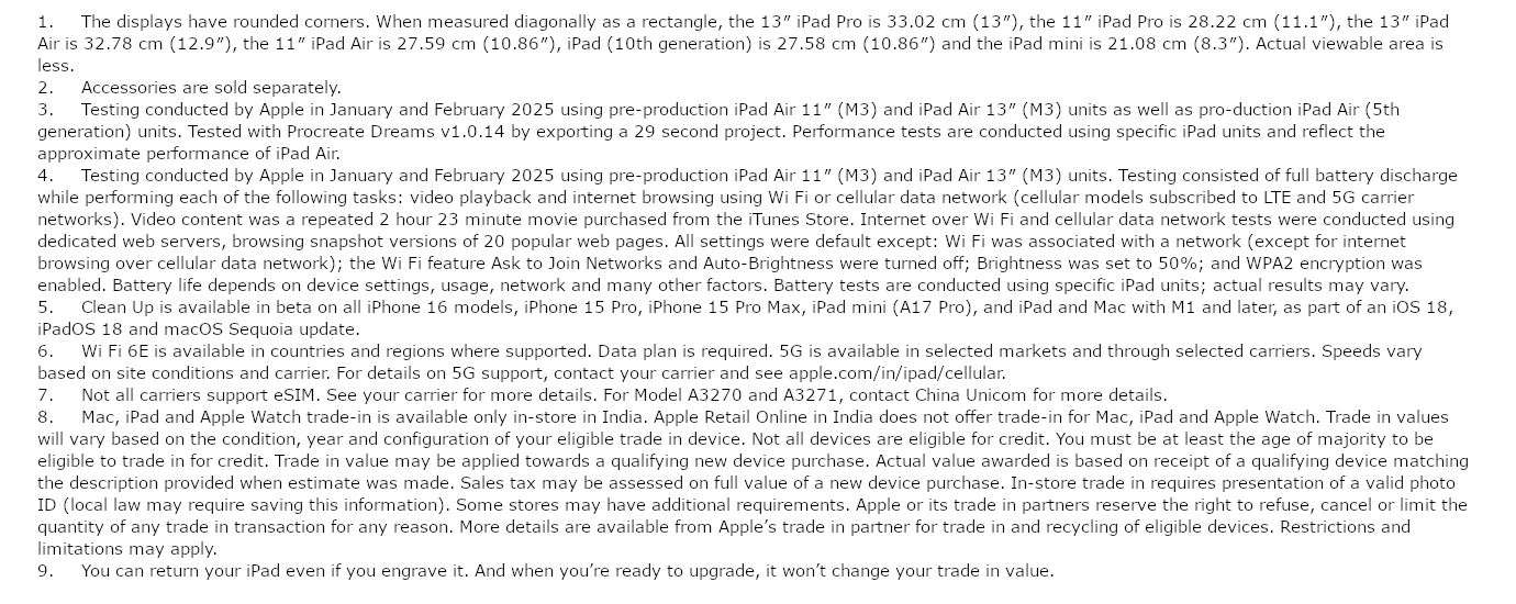 iPad Air (11 inches, Blue, 1TB, Wi-Fi)