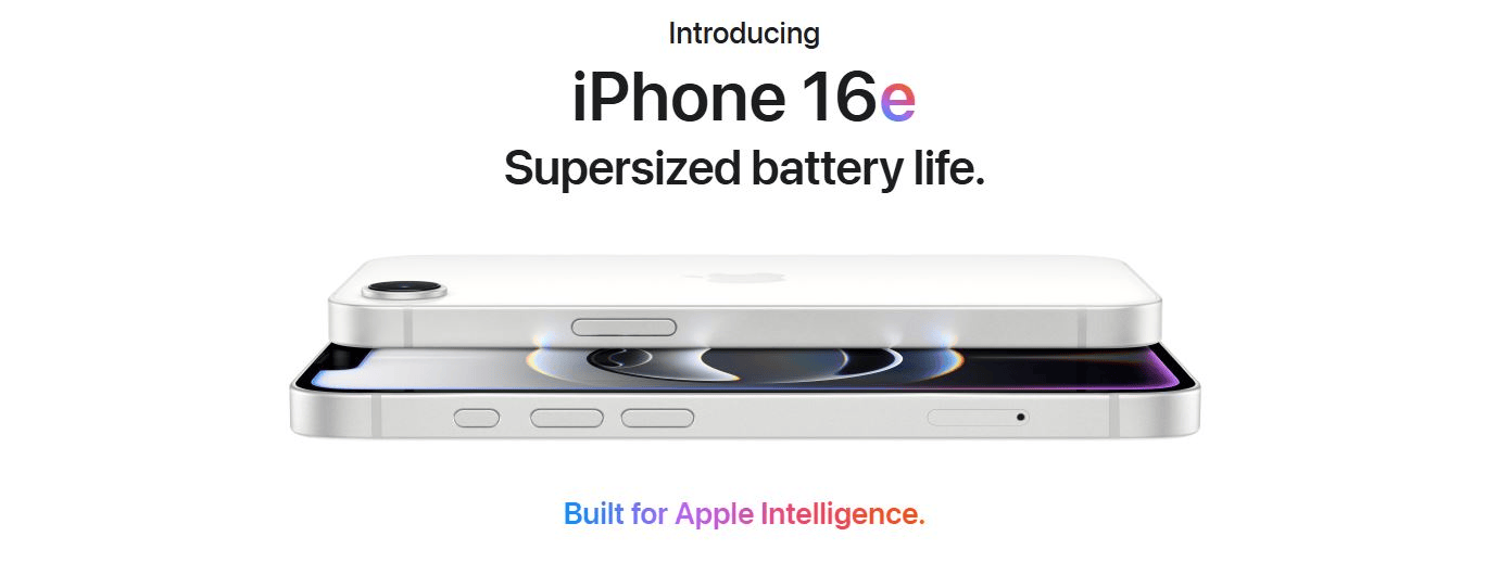 iPhone 16e (Black, 128GB)