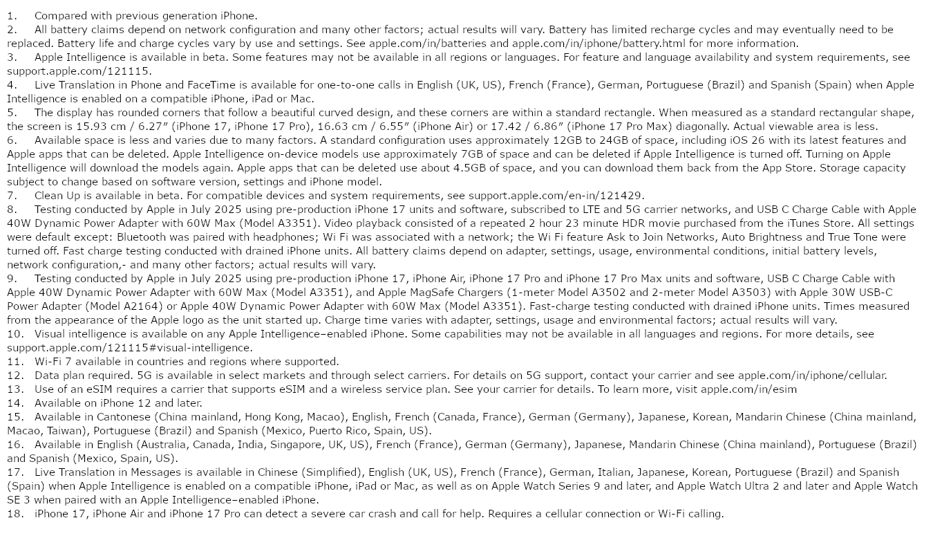 iPhone 17 (White, 512GB)