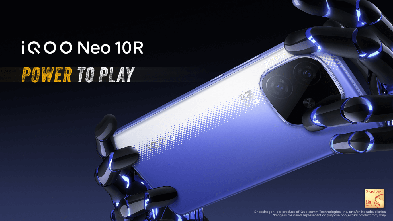 iQOO Neo 10R 5G (MoonKnight Titanium, 12GB, 256GB)