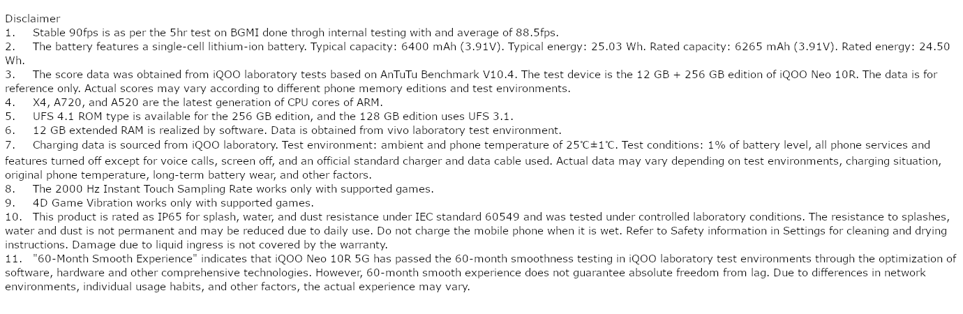 iQOO Neo 10R 5G (MoonKnight Titanium, 12GB, 256GB)